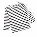 Kids Boys Girls T-Shirt Baby Star Striped Long Sleeve O Rong BFF Tee Tops