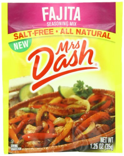 Mrs. Dash, Seasoning Mix, Fajita, 1.25 Ounce (Pack of 12)