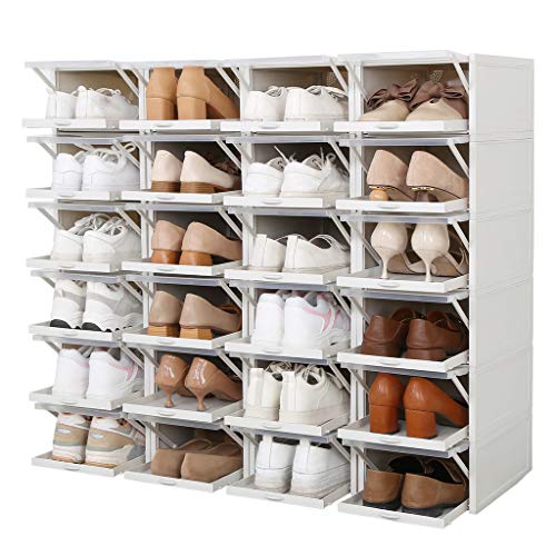 YOYORI Stackable Shoe Box Drawer Type Design Set of Push-Pull