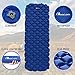 Moon Lence Sleeping Pad for Camping Backpacking Ultralight Compact Air Pad Inflatable Lightweight Sleeping Mat Portable Outdoor Hiking Mattress