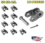 50 SS Stainless Steel Roller Chain Offset Link (10PCS)