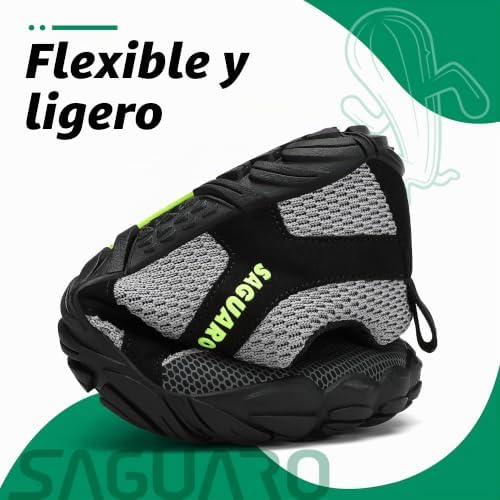Hombre Mujer Zapatillas Barefoot Minimalistas Calzado de Training Ligeras Cmodas para Caminar Senderismo Ciclismo Trail Running Trekking Playa Agua, Gris Nube, 42 EU