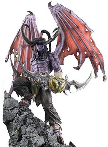 SONGDP Anime Toys Extra Large Anime Character Model World of Warcraft Illidan Demon Hunter Boxed Model Hand Art Gift Creative Home Decoration Youth Souvenir Sculpture Jewelry Gift 57cm Comic Statue
