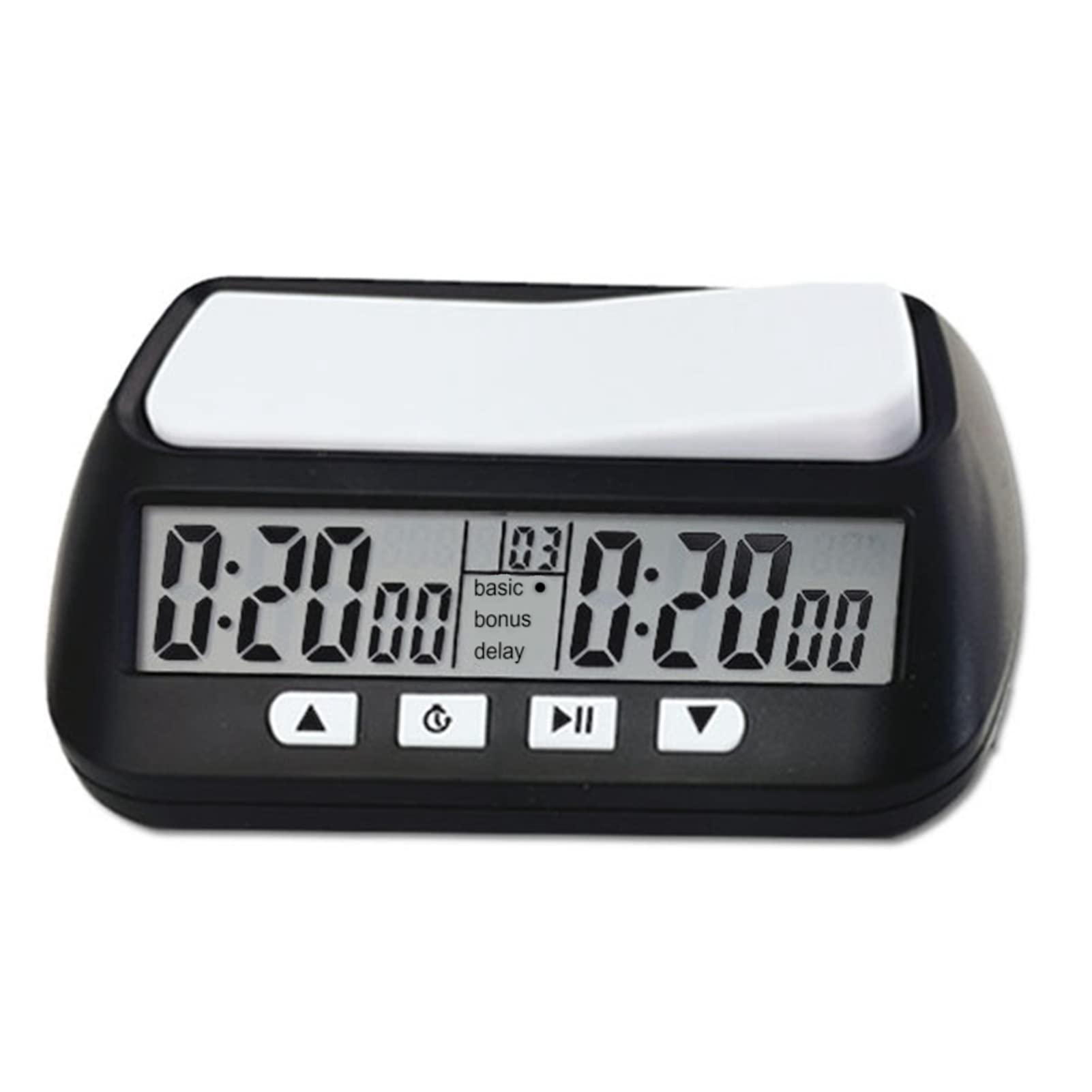 Qcwwy Chess Clock Digital Chess Timer with Audible Alarm Function YS 902 Black English Version Digital Chess Timer Professional for Board Games with Alarm 3 in 1 Multi Function Portable