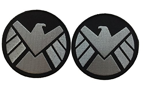 Avengers Movie Shield Costume Shoulder Patch Set of 2 [Two Tone] - By Patch Squad
