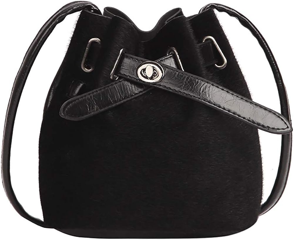 black bucket bag crossbody