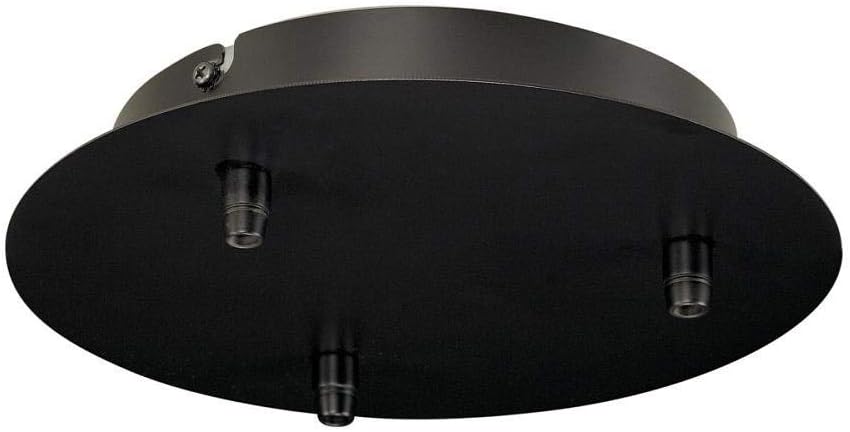 SLV Ceiling Roset FITU 3 Rosette Round incl. Strain reliefs/Black