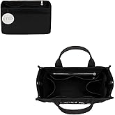 ETTP Purse Organizer Insert For Handbags, Tote Bag Organizer Insert, Compatible with MJ Tote and Onthego(X-Large, Black)
