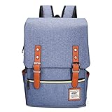 OURBAG Unisex British Style Casual Waterproof Oxford School Backpack Rucksack Blue