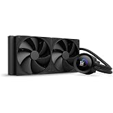 NZXT Kraken Plus 280-280mm AIO CPU Cooler, LCD - Black | 280mm AIO with customizable LCD and Turbine pump for improved thermals. F140P fans, simple install, CAM control.