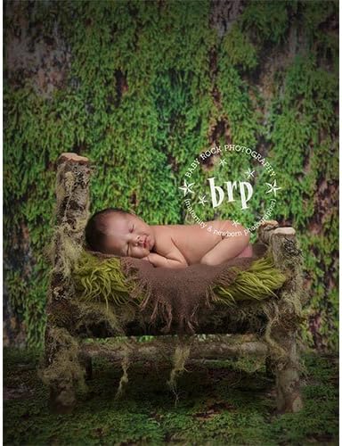 Photography Green tile Floor Drop Background, backdrop Mat CF680 Rubber Backing, 8'x8' Printing, Roll up for Easy Storage Photo Prop, Carpet Mat