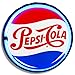 Pepsi-Cola  Bottlecap - Reproduction Vintage Advertising Sign - Battery Powered LED Neon Style Light - 12 Inch Diameter