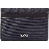 BOSS, Jinko Textured Card Holder, Midnight Sapphire, One Size