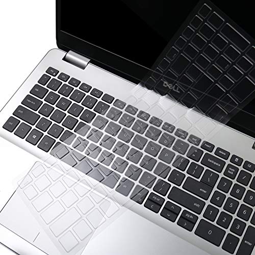 JRC Keyboard Skins,Premium Ultra Thin TPU Clear Keyboard Cover for 15.6" Dell Inspiron 15 5000 5584, Inspiron 15 7000 7590 7591 Laptop, US Layout Only