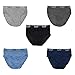 3-Pack Men's Basic Briefs Underwear 100% Cotton Comfort (M 32-34, 3 Random Colors) 366-3-M
