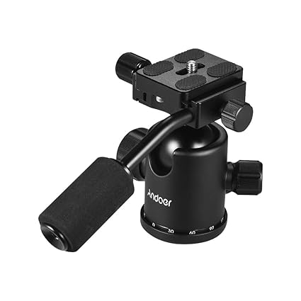 Andoer Manija Trípode Bola Rotación Panorámica Giratoria de 360 ...