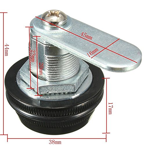 3-digit 90 Degree Rotary Tongue Locks Combination Cam lock Locker Door Cabinet Drawer Furniture Cabinet Digital Lock (Black)