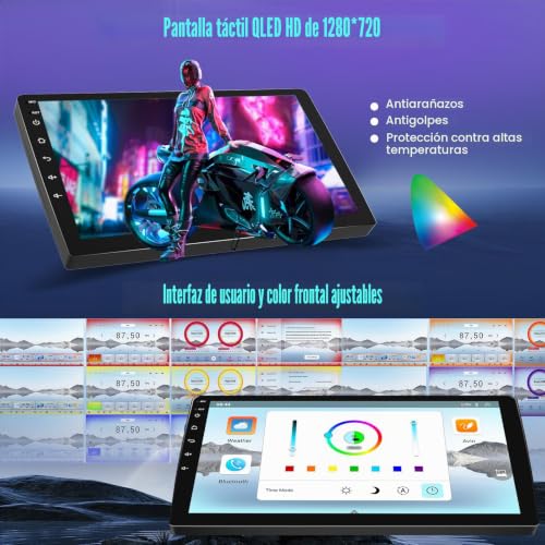 Inefala 8 Core Qualcomm Android 15 4+64G Radio Screen for Toyota Yaris/Vizi 2005-2011 with Wireless Carplay and Android Auto, 9'' Screen Car with Mirror Link Radio FM/RDS GPS WiFi Bluetooth SWC