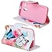 Moto G Case (1st Gen), iYCK Premium PU Leather Flip Folio Carrying Magnetic Closure Protective Shell Wallet Case Cover for Moto G (1st Gen) with Kickstand Stand - Butterfly Flower