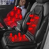 Sojoy 12V Heated Smart Multifunctional Travel Electric Blanket and Heated-Cushion Cover Bundle for Car, Truck, Boats or RV with High/Mid/Low Temp Control (60