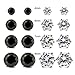 JewelrieShop Stainless Steel Round Ball Studs Cubic Zirconia Studs Earrings Faux Pearl Earrings Set for Women - hypoallergenic earrings (8 Pairs / 18 pairs)