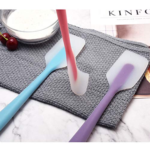 TOUGS Silicone Spatulas Set of 4 - Heat Resistant Non-Stick Flexible Rubber with Solid Stainless Steel Core Kitchen Essential Gadget Premium Scraper Spoon Set - Seamless, Dishwasher Safe, 2 Size