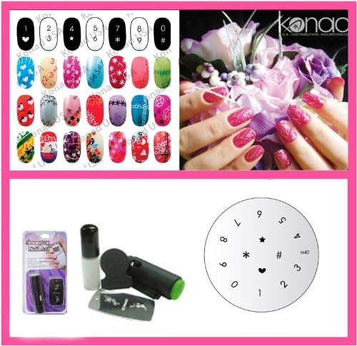 Konad Stamping Nail Art Image Plate - M42