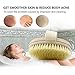 IBEET Dry Body Brush,Natural Bristle,3 Soft Style Exfoliating Scrub Brush For Remove Dead Skin
