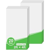 LooYee 20 PCS 2x4 FT White Ceiling Tiles, 24x48 Inch PVC Waterproof Smooth Drop Ceiling Panels Fire-Rated Reusable Ideal for Bedroom Living Room Basement Bathroom Commercial Space Cover 192 Sq.Ft