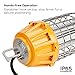LEONLITE Linkable LED Temporary Work Light, 100W Ultra Bright, 4000K UL Listed Construction Lights High Bay Fixture with Outlet & Hook, Hanging for Indoor/Outdoor Job Site & Workshop