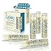 LIP BALM, Unflavored 5 Pack, Organic & 100% Natural, Organic Coconut Oil, Organic Beeswax, Wildcrafted Shea Butter, Proven to Moisturize, Repair, & Protect Your Dry, Chapped Lip, by Candid Essentials®