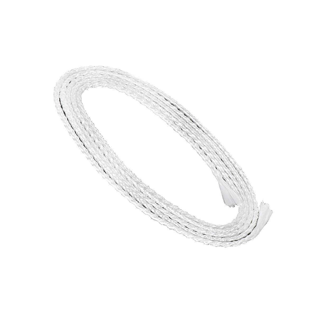 NKlaus 5m glass fibre wick round Ø 2,5mm for melting light spirit lamp oil lamp for purified lamp oil paraffin oil permanent wick garden torch paraffin lamp 1247