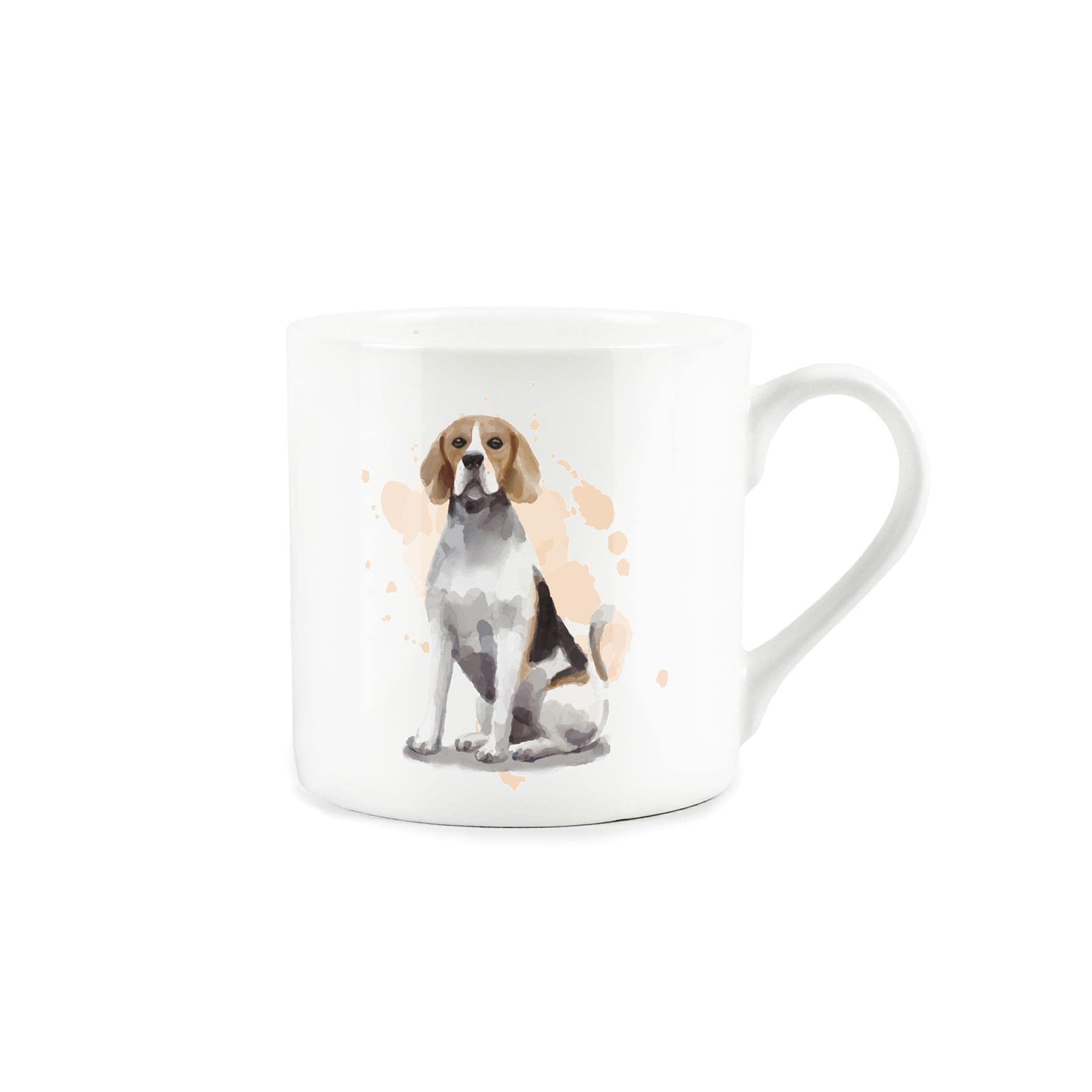 Purely Home Beagle Mug - Bone China White Coffee/Tea Present Gift for Dog Lovers