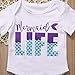 Canis Baby Boy Girl Romper Mermaid Life Letter Print Jumpsuit Playsuit Outfits (0-6 Months) White