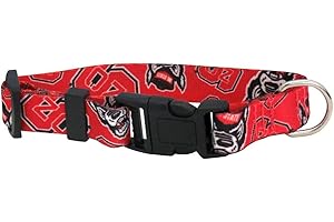 LITTLEARTH Little Earth NCAA Team Pet Collar - Black, Small/Large, Polyester, Team Graphics on Both Sides, XS/S/M/L
