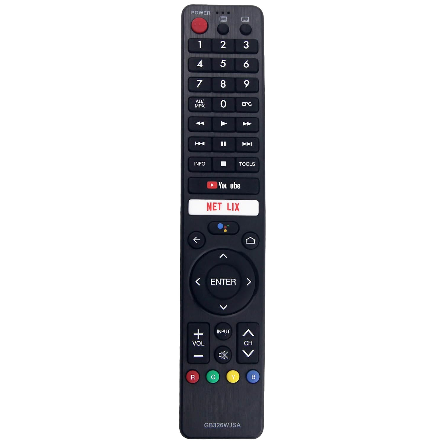 GB326WJSA Voice Remote Control Replacement for Sharp Aquos Smart TV 4T-C60BJ5T 4T-C70BJ5T 2T-C32BE1T 2T-C32BG1X 2T-C32BG1I 2T-C40BG1X 2T-C42BE1T 2T-C42BG1X 2T-C42BG1I 2T-C42BG8X 4T-C50BK1X 2T-C50BG1X