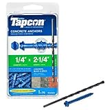 ITW Brands 24325 1/4" x 2.25", Steel, Hex Washer Head Concrete Anchors