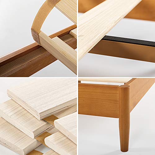 ZINUS Allen Mid Century Wood Platform Bed Frame, Solid Wood Foundation