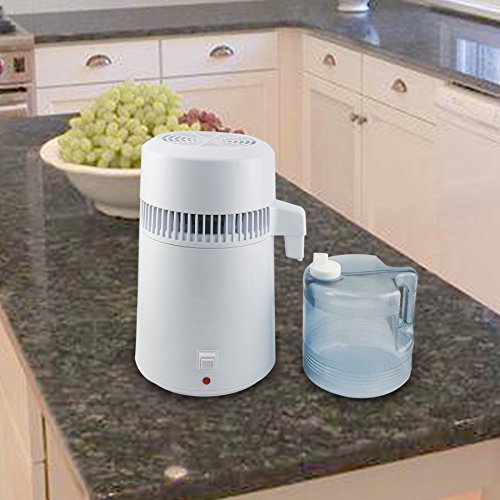 Pinty 1Gal 4L Pure Water Distiller, All Stainless Steel Internal, Medical Home Use, with Bottle (Food Graded Outlet)
