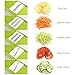Mandoline Slicer Spiralizer Vegetable Cutter Grater Chopper Julienne Slicer-5 Interchangeable Stainless Steel Blades with Hand Protector, Food Storage Container - For Cucumber, carrot, potato etc …
