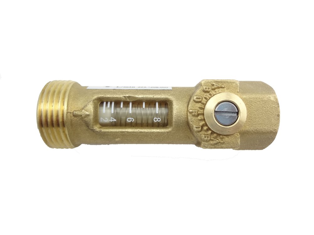 MISOL 1 pcs of Brass Flow Meter Balancing Valve flow sensor for hot