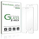 iPhone 7 6S 6 Screen Protector Glass, amFilm iPhone 7 Tempered Glass Screen Protector for Apple iPhone 7, iPhone 6S, iPhone 6 2016, 2015 (2-Pack)