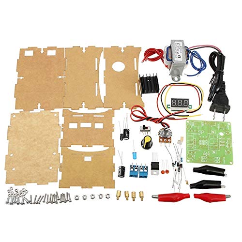 Xucus DIY LM317 Adjustable DC Power Supply Kit with Voltage Meter ...
