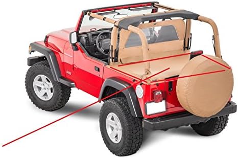 Rock Crusher 6600117 Tonneau Top Boot Cover Spice Fits 97-04 05 06 Jeep Wrangler