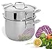 Culina 6 Qt. Tri-Ply Pot 3-Piece with pasta Set, 18/10 Stainless Steel
