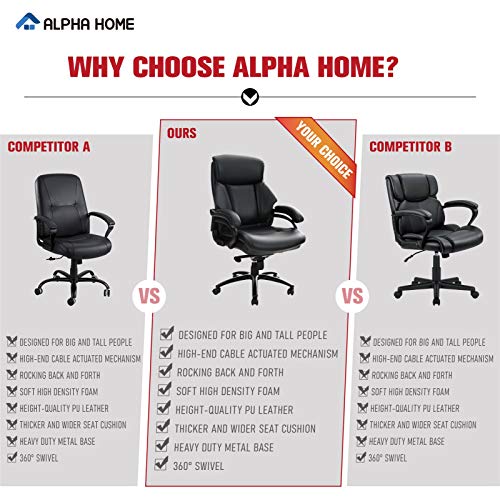 ALPHA HOME Ergonomic Office Chair High Back Executive Chair Managerial