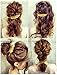 3Pack Leaf Feather Design Punk Women Girls Hair Clips Pin Claw Elegant Hair Barrettes Accessories for Lady(Gold,Silver,Bronze)