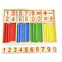 Montessori Toys For Toddlers, Preschool Teaching Tool Math Number Counting Sticks