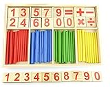 Montessori Toys For Toddlers, Preschool Teaching Tool Math Number Counting Sticks