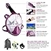 Enkeeo 180°View Snorkel Mask - Panoramic Full Face Design , Anti-fogging & anti-leak snorkeling Diving Scuba Mask for Adults and Youth - Rose L/XL